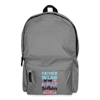 Father in Law of The K-Pop Birthday Girl - Rucksack - Mittelgrau - Vorne
