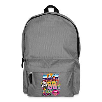 Retour aux années 80 néon - Sac à dos - gris éléphant - Devant