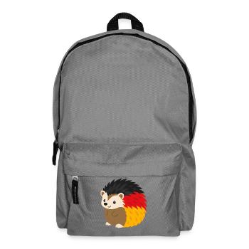 Rainbow Hedgehog Design - Backpack - elephant grey - Front