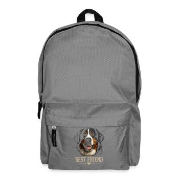 Bernese Mountain Dog Best Friend Dog Owner Dogs - Backpack - elephant grey - Front