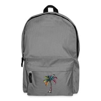 Palm Tree Beach - Backpack - elephant grey - Front