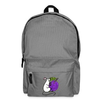 Garden Mouse Plum Fruit Fruit Rat - Backpack - elephant grey - Front