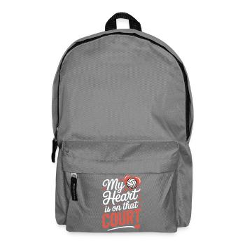 Dictons du volley-ball Cadeau amusant de volley-ball - Sac à dos - gris éléphant - Devant
