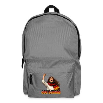 Deutschland Jubel im Retro-Stil - Rucksack - Mittelgrau - Vorne