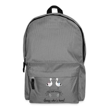 Gender Reveal Plot-Twist bevorstehend Rate mal, wer da ist - Rucksack - Mittelgrau - Vorne