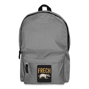 Frech Lustiger Dachs Spruch Frecher Dachs Tier - Rucksack - Mittelgrau - Vorne