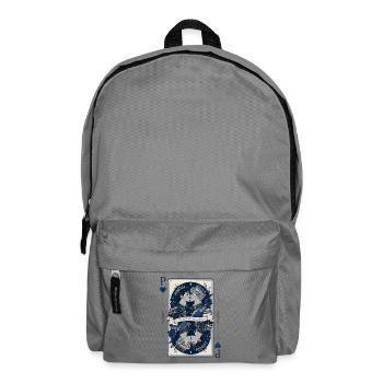 Prince of Hearts Gay Pride Playing Cards Design - Backpack - elephant grey - Front