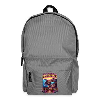 Acadia National Park Coastal Trail at Sunset - Backpack - elephant grey - Front