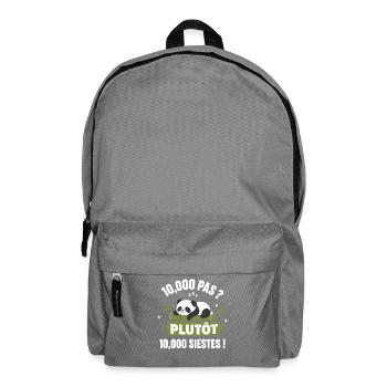 Panda Endormi Plutôt Siestes - Sac à dos - gris éléphant - Devant