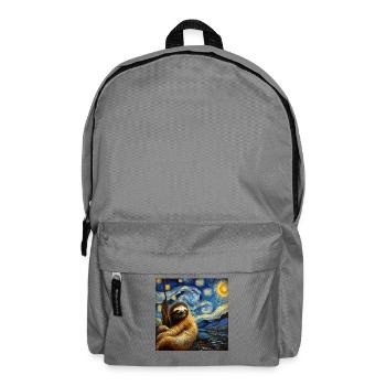 Faultier Starry Night - Rucksack - Mittelgrau - Vorne