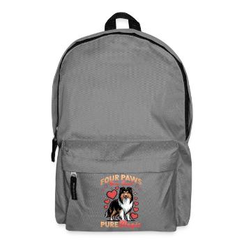 Shetland Sheepdog Sheltie Dog Breed - Rucksack - Mittelgrau - Vorne