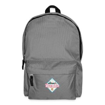 Dresden in Deutschland Sachsen Skyline Souvenir - Rucksack - Mittelgrau - Vorne
