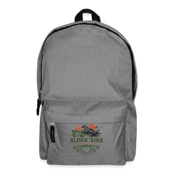 Aloha Aina-Wurzeln - Rucksack - Mittelgrau - Vorne