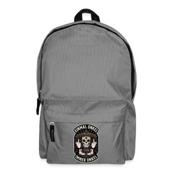Sugar Skull Mittelfinger Sombrero - Rucksack - Mittelgrau - Vorne