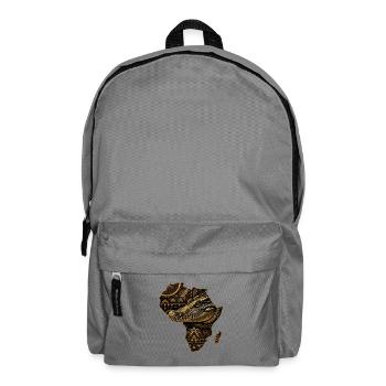 Afrika Krokodil Tribal Muster - Rucksack - Mittelgrau - Vorne