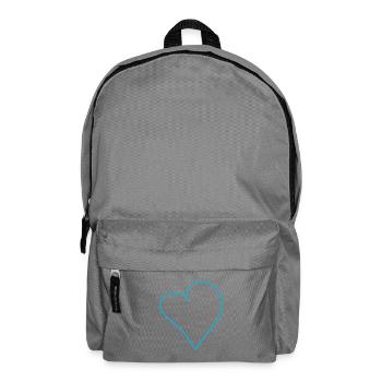 Elektrisches Handherz Outline  - Rucksack - Mittelgrau - Vorne