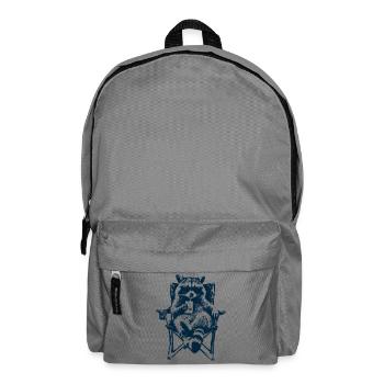 Raton laveur de camping avec paquet de boisson - Sac à dos - gris éléphant - Devant