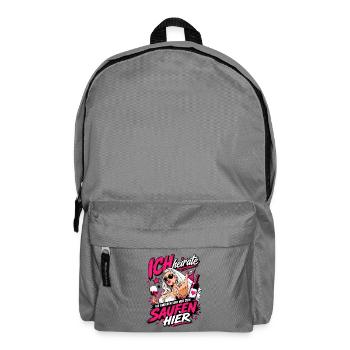 Ich heirate die anderen zum Saufen hier JGA Braut - Rucksack - Mittelgrau - Vorne