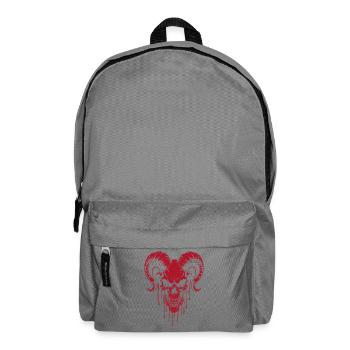 Skull with Horns Ram Skull - Backpack - elephant grey - Front