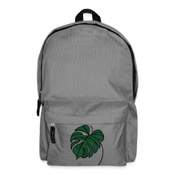 Monstera - Backpack - elephant grey - Front