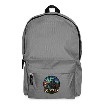 Lofoten Norwegen Küste Fjord Nordlichter - Rucksack - Mittelgrau - Vorne