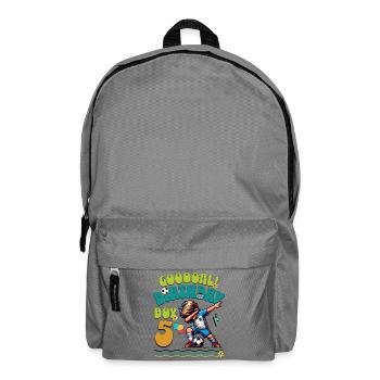 5 . Birthday Football - Backpack - elephant grey - Front