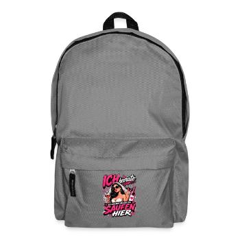 Ich heirate die anderen zum Saufen hier JGA Braut - Rucksack - Mittelgrau - Vorne