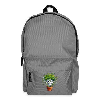 Plants Tornado Swirling Leaves - Backpack - elephant grey - Front