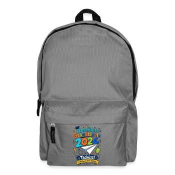 Grundschule Abschluss 2026 Abflug In Die 5 Klasse - Rucksack - Mittelgrau - Vorne