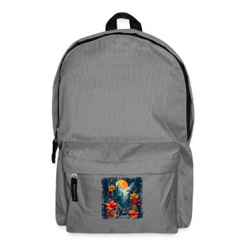 Mountain biking illustration - Backpack - elephant grey - Front