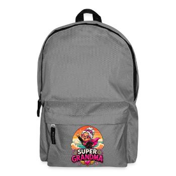 Super Grandma - Funny Superhero Granny Comic Hero - Backpack - elephant grey - Front