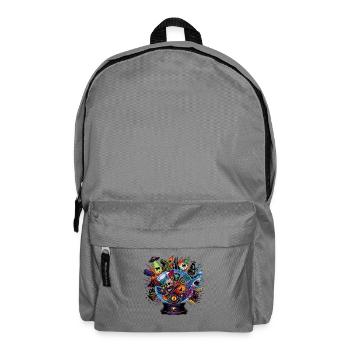 Kosmische Orakel-Sphäre - Rucksack - Mittelgrau - Vorne