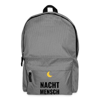 Nachtmensch - Rucksack - Mittelgrau - Vorne