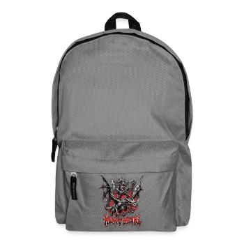 Heavy Metal Drache Dämon - Rucksack - Mittelgrau - Vorne