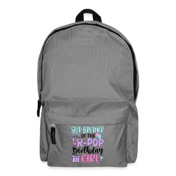 Step Brother of The K-Pop Birthday Girl - Backpack - elephant grey - Front
