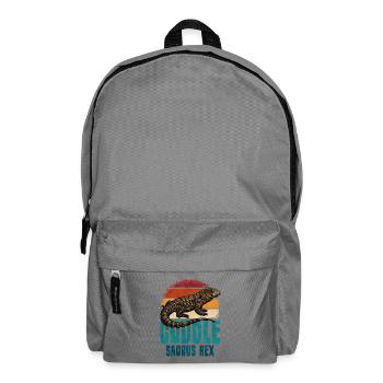Kuschelsaurus Rex – Tegu - Sac à dos - gris éléphant - Devant