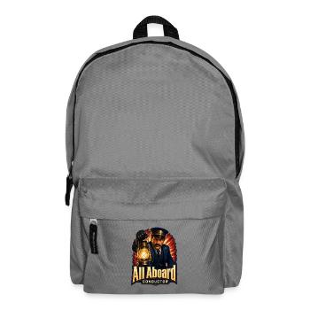 Dirigenten-Identitätskunst, alle an Bord Laternenruf - Rucksack - Mittelgrau - Vorne
