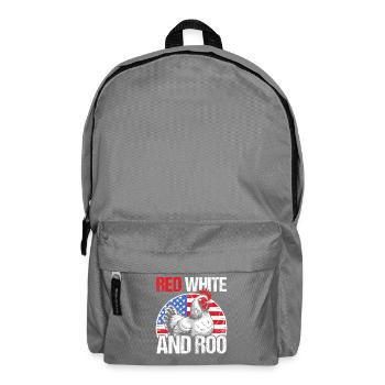 Patriotic Farmer Rooster Flock Poultry USA Pride C - Rucksack - Mittelgrau - Vorne