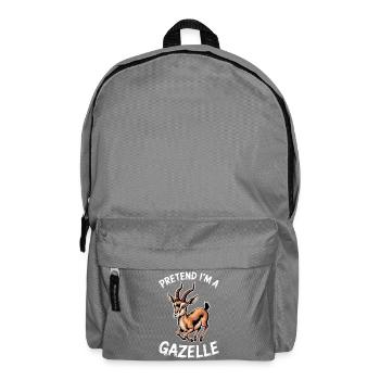 Gazelles Expressions Gazelles Drôle de Gazelle - Sac à dos - gris éléphant - Devant