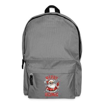 Merry Rizzmas Funny Santa Christmas Gift - Backpack - elephant grey - Front