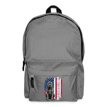 Cane Corso Dad Loyal Italian Mastiff - Backpack - elephant grey - Front