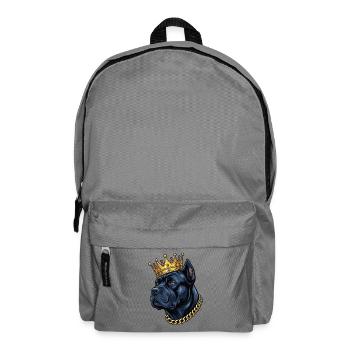 Cane Corso Crown Italian Mastiff Royal - Backpack - elephant grey - Front