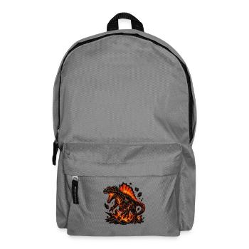 Lava Dinosaur Inferno - Backpack - elephant grey - Front