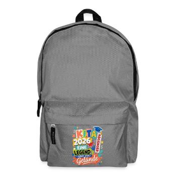 Kita Abgänger 2026 – Kreativer Schulstart - Rucksack - Mittelgrau - Vorne