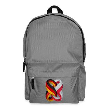 Drapeaux de l’Allemagne et de la Pologne - Sac à dos - gris éléphant - Devant