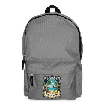 Né pour voyager sur Palm Sea Beach en avion - Sac à dos - gris éléphant - Devant