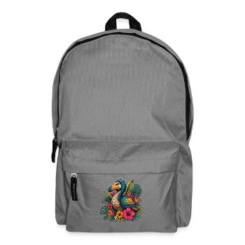 Colorful Parrot Tropical Magic - Backpack - elephant grey - Front