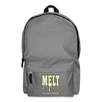 MELT – Cool Under Pressure | Humor about Stress - Backpack - elephant grey - Front