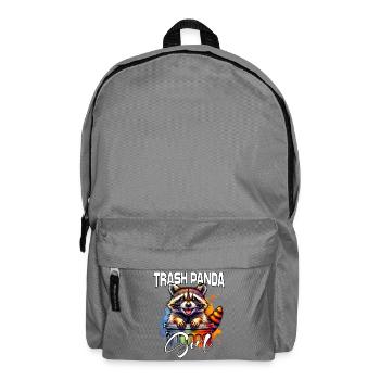North American Raccoon Girl Raccoon - Backpack - elephant grey - Front