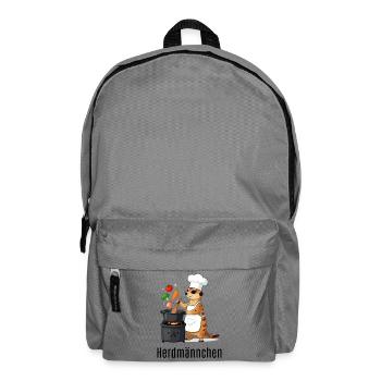 Herdmännchen Koch Gastronomie Beikoch Lustig  - Rucksack - Mittelgrau - Vorne